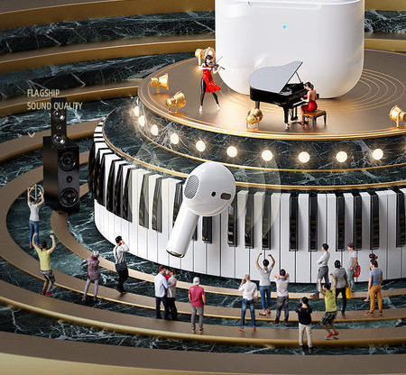 Vezeték nélküli bluetooth fejhallgató nagyon jó hangminőséggel