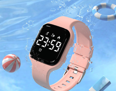 Sportski vodootporni sat sa silikonskim remenom