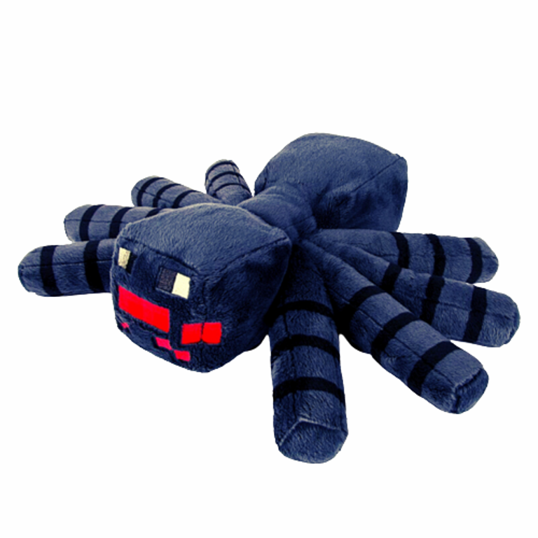 Играчка Minecraft, Паяк, Плюшен, Син, 28 См.