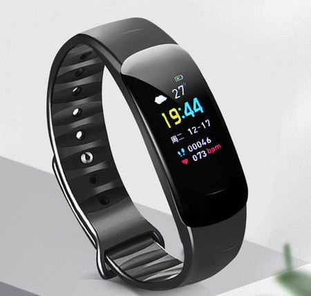 Водоустойчива гривна със силиконова каишка -измерваща сърдечния ритъм и кръвното налягане