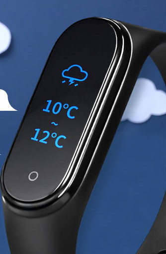 Водоустойчива гривна със силиконова каишка 