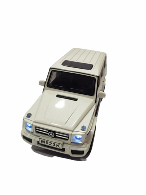 Играчка Кола, Mercedes-Benz AMG, Метална, Бяла/Черна, 19х8,5х7,5