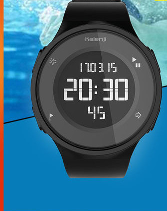  Водоустойчив спортен часовник със силиконова каишка