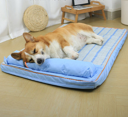 Лятна  постелка за кучета с възглавничка