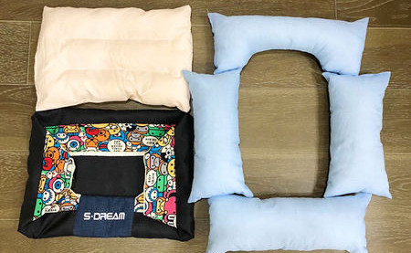 Текстилно кучешко легло с шарен десен