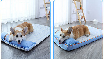 Лятна постелка за кучета с възглавничка