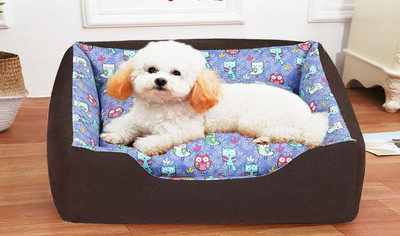 Топло кучешко легло в няколко цвята