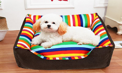 Топло кучешко легло в няколко цвята