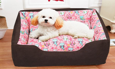 Топло кучешко легло в няколко цвята