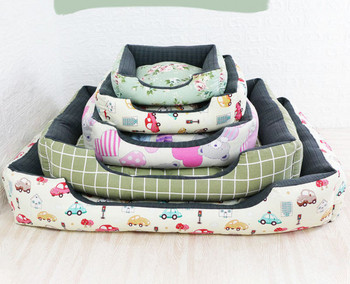 Текстилно цветно легло за кучета