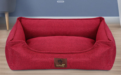 Текстилно легло за кучета с цветен десен