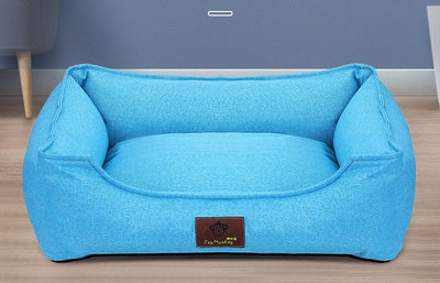 Текстилно легло за кучета с цветен десен