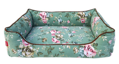 Текстилно кучешко легло с цветен десен