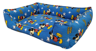 Текстилно кучешко легло с цветен десен