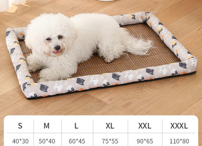 Лятна постелка за кучета с  възглавничка