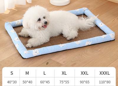 Лятна постелка за кучета с  възглавничка