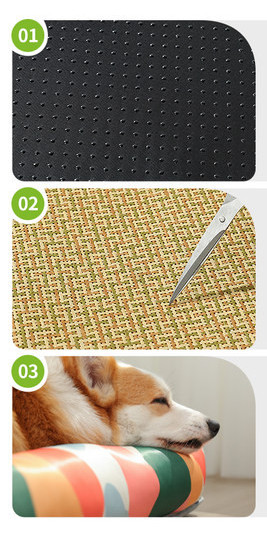 Лятна кучешка постелка с възглавница - няколко модела