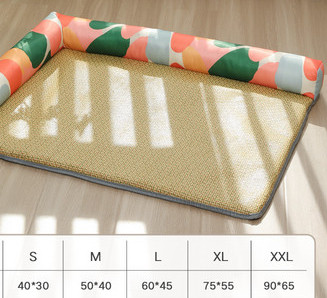 Лятна кучешка постелка с възглавница - няколко модела