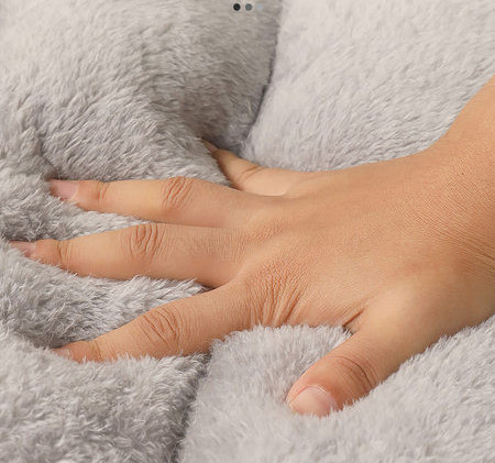 Топло пухено легло с цветен десен