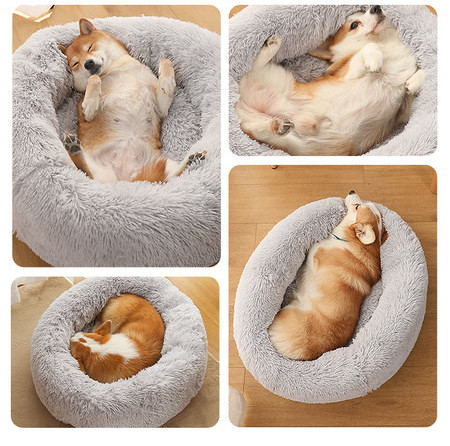 Pūkuota žiemos lova šunims