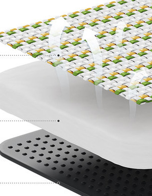 Лятно кучешко легло с шарен десен