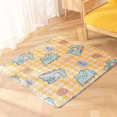 Текстилна постелка за домашни любимци с шарен десен