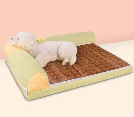 Кучешка лятна постелка с възглавничка