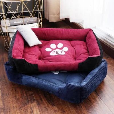 Plush dog bed in several colors