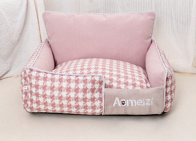 Карирано текстилно легло  за кучета