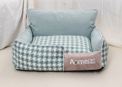 Карирано текстилно легло  за кучета