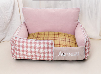 Карирано текстилно легло  за кучета