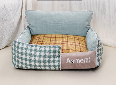 Карирано текстилно легло  за кучета