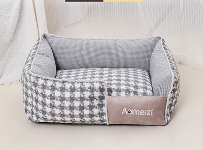 Карирано текстилно легло  за кучета