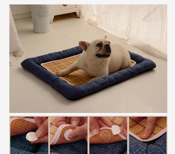 Καρό υφασμάτινο κρεβάτι για σκύλους