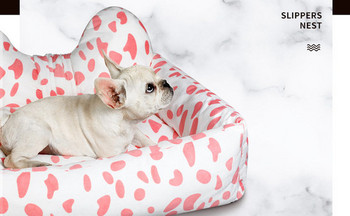 Υφασμάτινο κρεβάτι σκύλου με τρισδιάστατο σχήμα