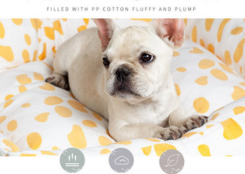 Υφασμάτινο κρεβάτι σκύλου με τρισδιάστατο σχήμα