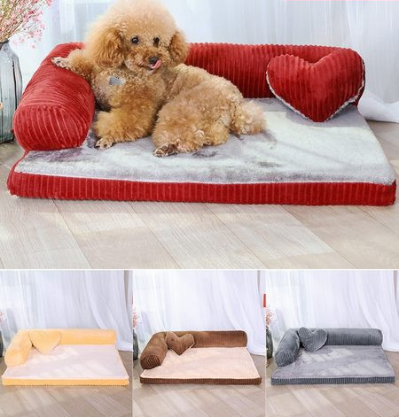 Плюшена постелка за кучета