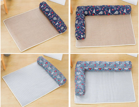 Лятна постелка за кучета с възглавница