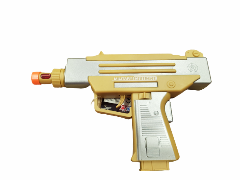 Играчка Узи, Пластмасова, Звук и светлина,  Без кутия