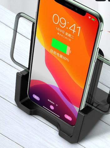 Безжично зарядно за мобилен телефон със стойка