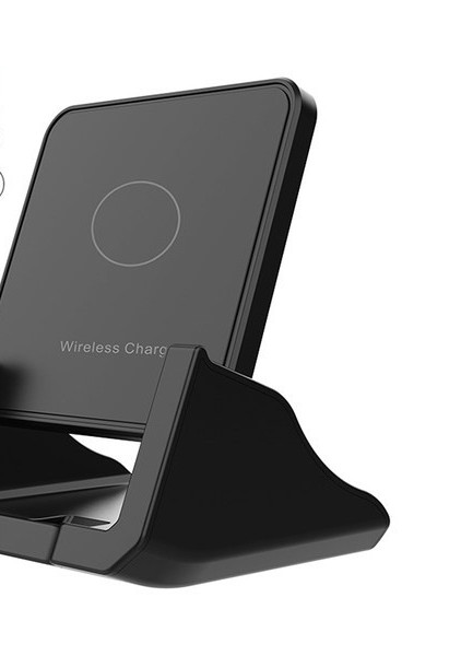 Безжично зарядно за мобилен телефон със стойка