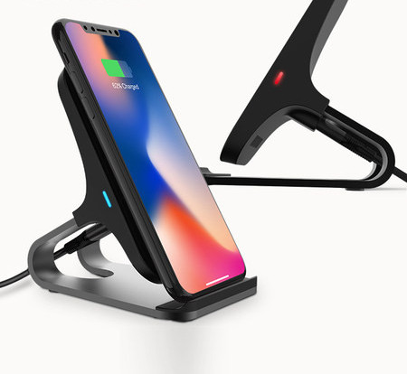 Безжично зарядно устройство на стойка с функция бързо зареждане