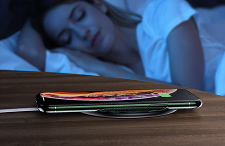 Безжично зарядно устройство за бързо зареждане в кръгла форма