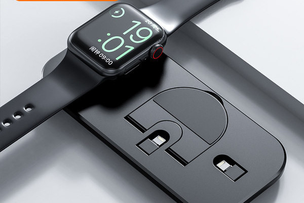 Сгъваемо безжично зарядно устройство три в едно 