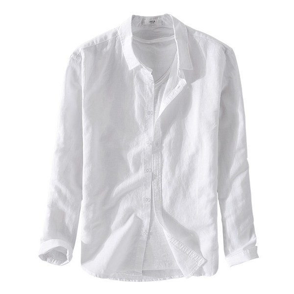 Мъжка модерна риза с класическа яка и копчета - два модела