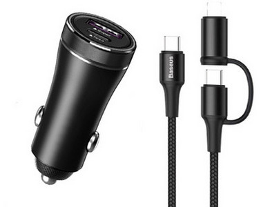 Autós töltő két USB porttal