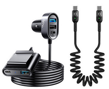 Gyors autós töltő USB porttal