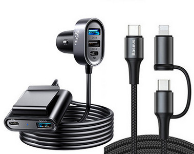 Gyors autós töltő USB porttal