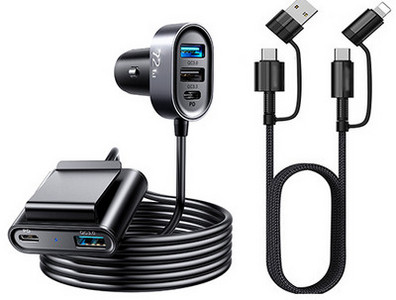 Gyors autós töltő USB porttal