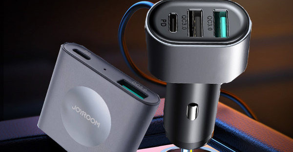 Зарядно устройство за кола с бързо зареждане и USB порт